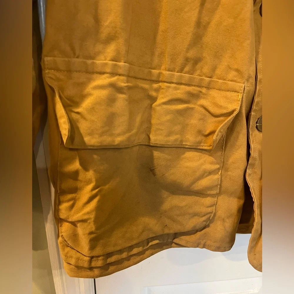 1960s Blue Bill by Red Head Canvas Hunting Jacket Shell Loops b3